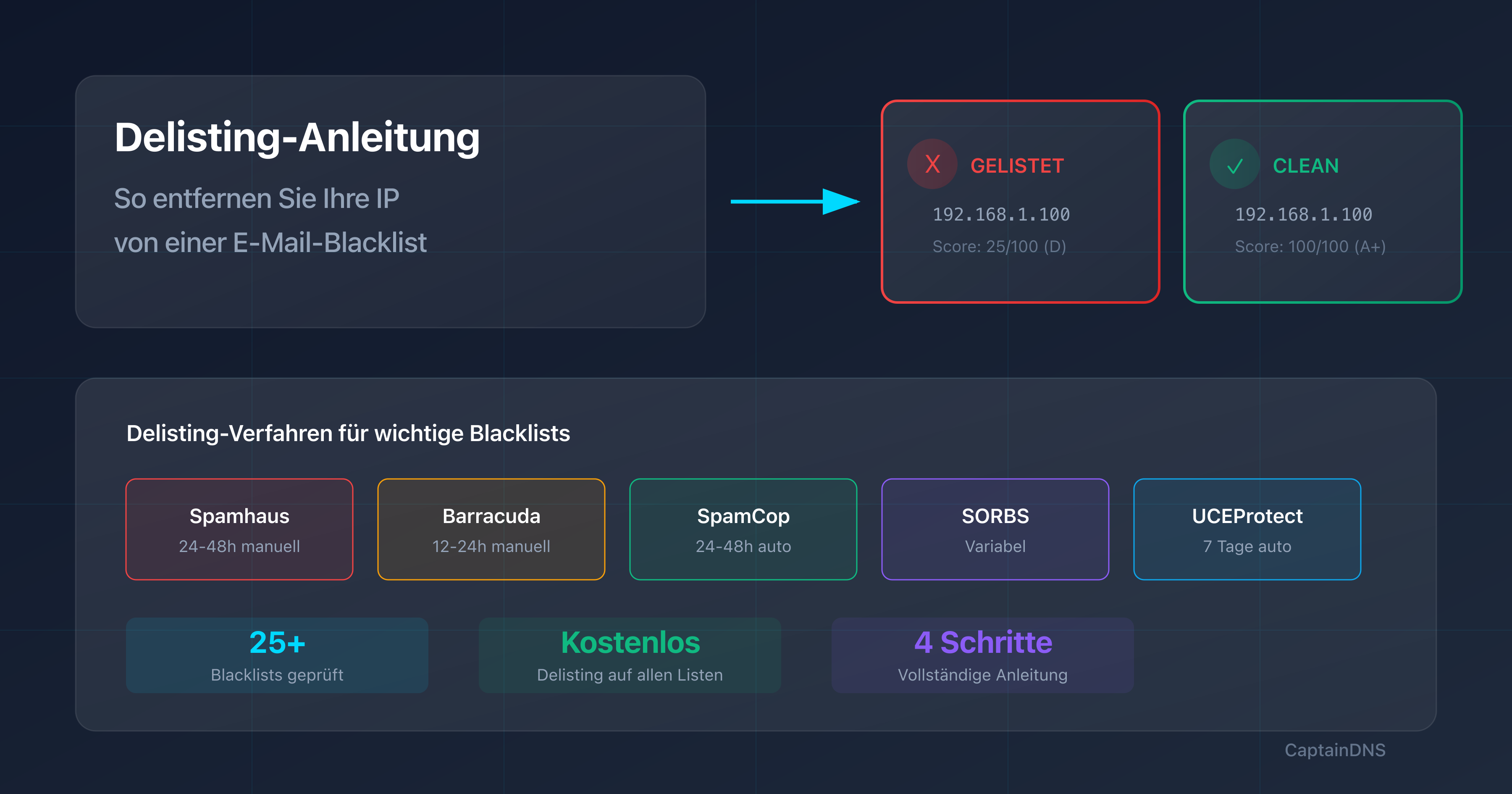Delisting-Anleitung: So entfernst du eine IP von E-Mail-Blacklists