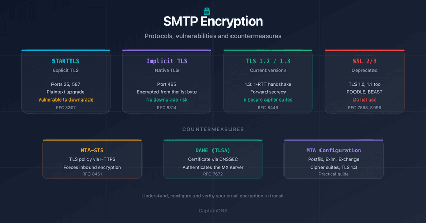 SMTP Encryption: STARTTLS, SSL/TLS and Configuration