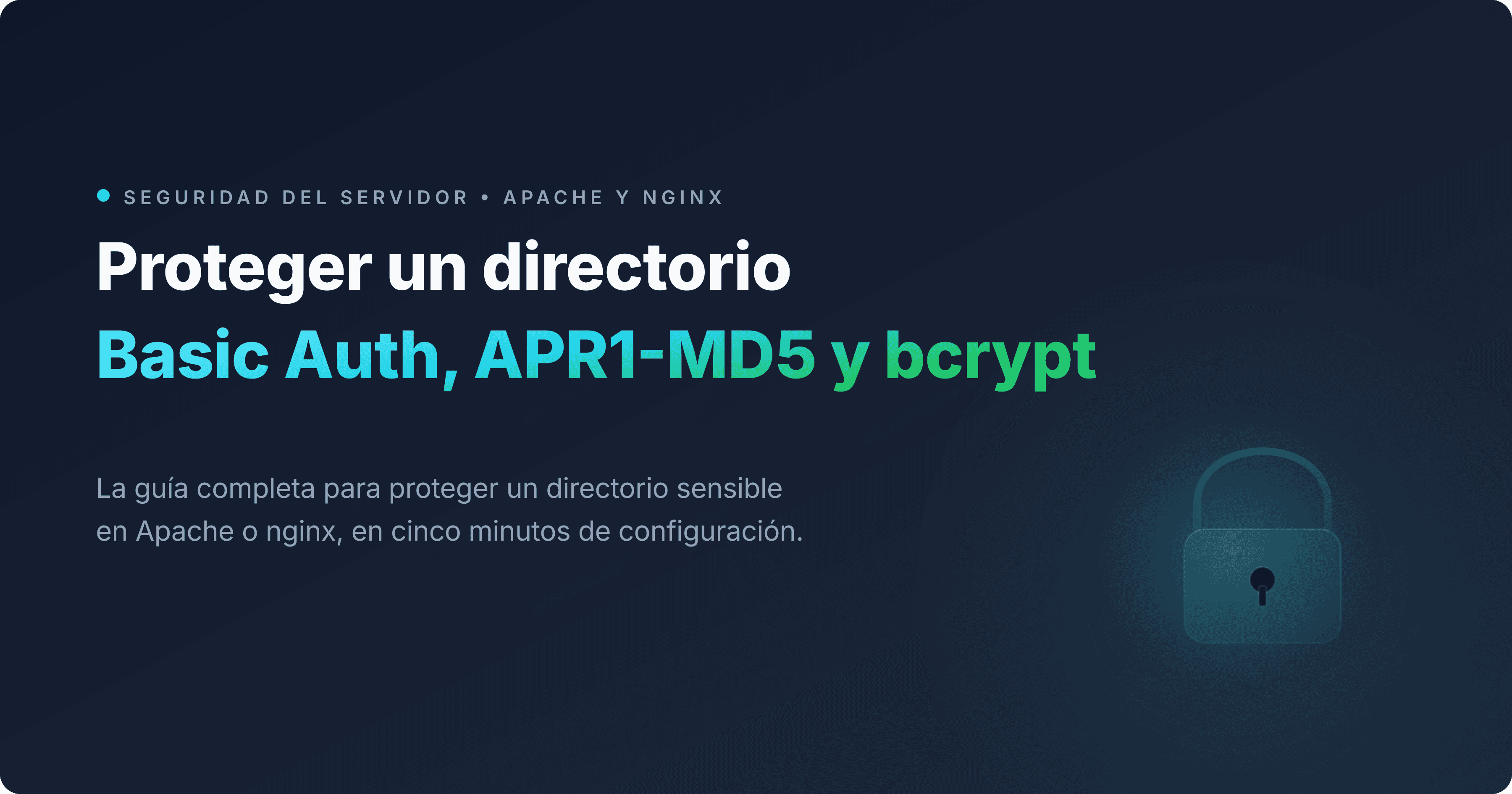 Diagrama del diálogo HTTP Basic Auth entre un navegador y un servidor Apache o nginx protegido por contraseña